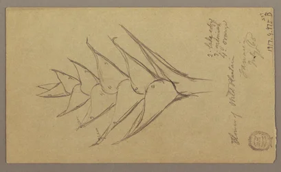 Dessin, paysage marin, 29 avril 1865