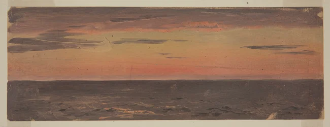 Dessin, paysage marin, juin 1859