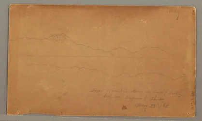 Dessin, vue latérale du bâtiment, fenêtre, 29 mai 1868
