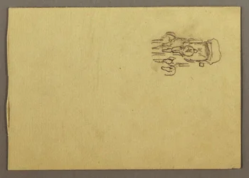 Dessin, entraîneur de scène, peut-être 1868-69