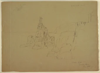Dessin, "Statue Rock", septembre 1851