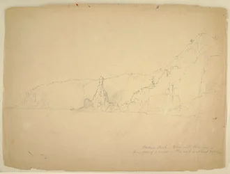 Dessin, "Statue Rock", septembre 1851