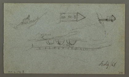 Dessin, Tauern Peaks, The K nigss, juillet 1868