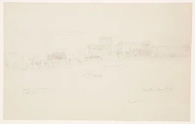 Dessin, Temples, Baalbek, 6 mai 1868