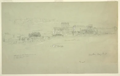 Dessin, Temples, Baalbek, 6 mai 1868
