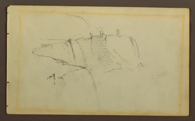 Dessin, Les chutes américaines, rivière Niagara, peut-être 1858