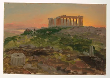 Dessin, Le Parthénon vu du sud-est, avril 1869