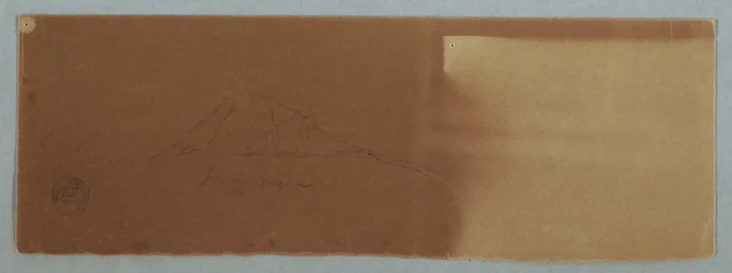 Dessin, volcan Tungurahua, Équateur, juin 1857