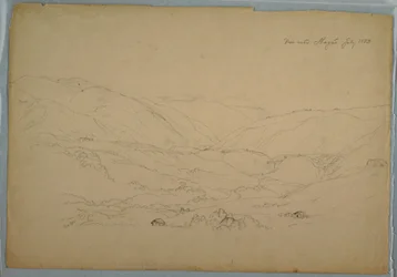 Dessin, vallée près d