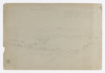 Étude. Paysage avec Mont Puresé. Esquisse. Paysage
