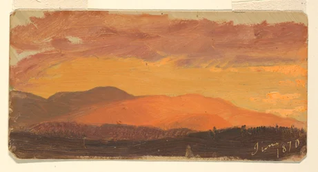 Coucher de soleil, vallée de l