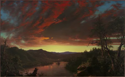 Crépuscule dans le désert