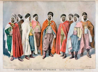 Chefs arabes et tunisiens, 1896