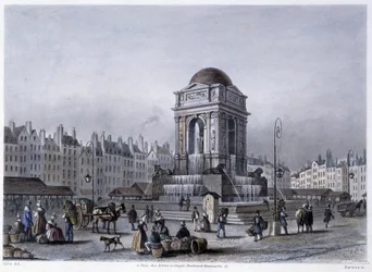 Fontaine des Innocents - dans "Paris en 1832" par Martens