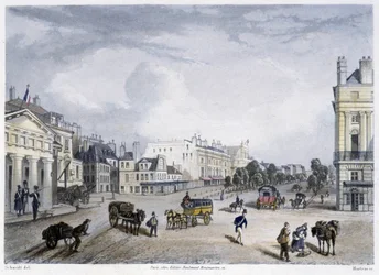 Le boulevard du Temple - dans « Paris en 1832 » par Martens