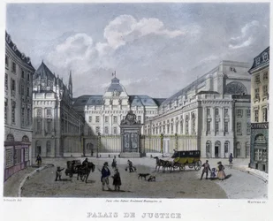 Palais de Justice - dans « Paris en 1832 » par Martens