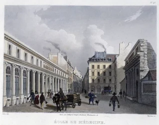 École de médecine - dans « Paris en 1832 » par Martens