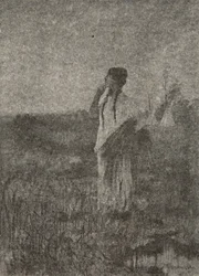 Comme un fantôme qui part au lever du soleil, il vit une jeune fille marcher, de 