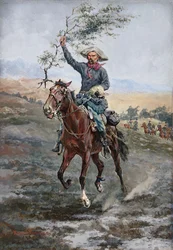 Le Drapeau de la trêve dans la guerre indienne, 1886