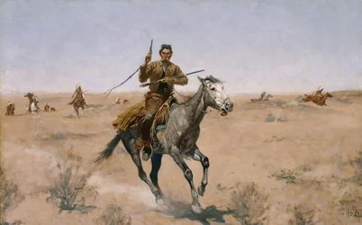 La fuite (Un pionnier de la sauge) 1895