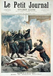 Explosion dans la rue de Reuilly et la mort du sergent Bauchat, de Le Petit Journal, 26 février 1894