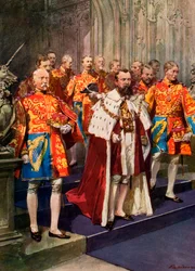 Officiers du College of Arms, cérémonie du couronnement