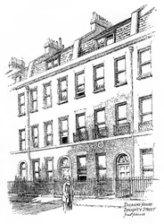 Maison de Dickens, 48 Doughty Street, Londres, 1912