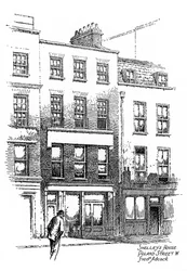 Maison de Percy Bysshe Shelley, Poland Street, Borough of Westminster, Londres, 1912