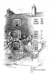 Maison de William Blake, 23 Hercules Road, Londres, 1912