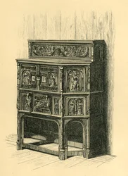 Cabinet en chêne, fin du 15e siècle, 1881