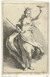 Femme avec calice et sceptre