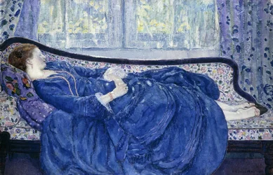 Fille en bleu