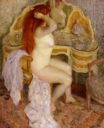 Nu assis à sa coiffeuse, 1909