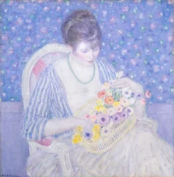 Le panier de fleurs, vers 1913-1917