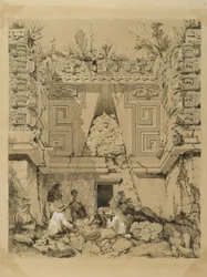 Arcade, Casa del Gobernador, Uxmel, Yucatán, 1843