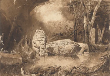Stèle maya à Copan, Honduras