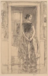 Fille en robe moderne, 1922