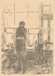 Portrait de Joseph Pennell, 1917