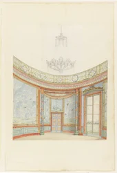 Projet de décoration du salon du pavillon royal de Brighton