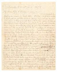 Lettre écrite par John Brown et Frederick Douglass à la femme et aux enfants de Brown, 30 janvier 1858