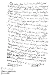 Lettre de Marie Stuart à Sir Francis Knollys, 1568