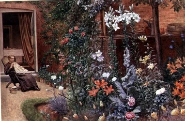 Une bordure de jardin