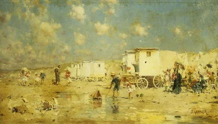 La plage de Scheveningen, Hollande