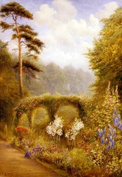 Lys et delphiniums, Golden Hill Park, Londres