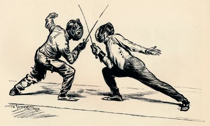 Escrimeurs, 1900