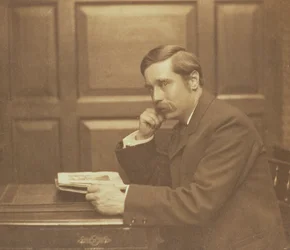 Portrait photographique de Herbert George Wells (1866-1946) par Frederick Hollyer (1837-1933) 1903