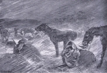 Une tempête de grêle sud-africaine, d