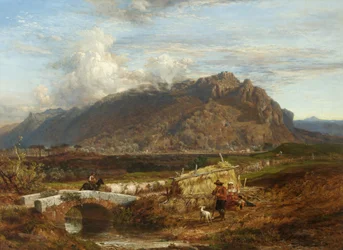 Mont Soracte dans la campagne romaine, 1863