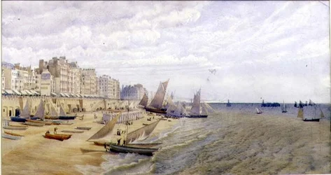 Le Front, Brighton, vers 1870