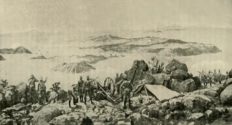 Position remarquable du général French à Colesberg, vers le 15 janvier, 1900